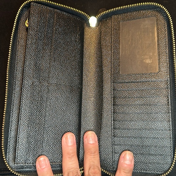 Coach zip wallet black - Picture 3 of 4